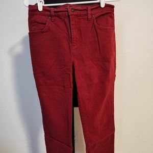 Gloria Vanderbilt Missy's Amanda High Rise Tapered Jean - Cherry - Size 8